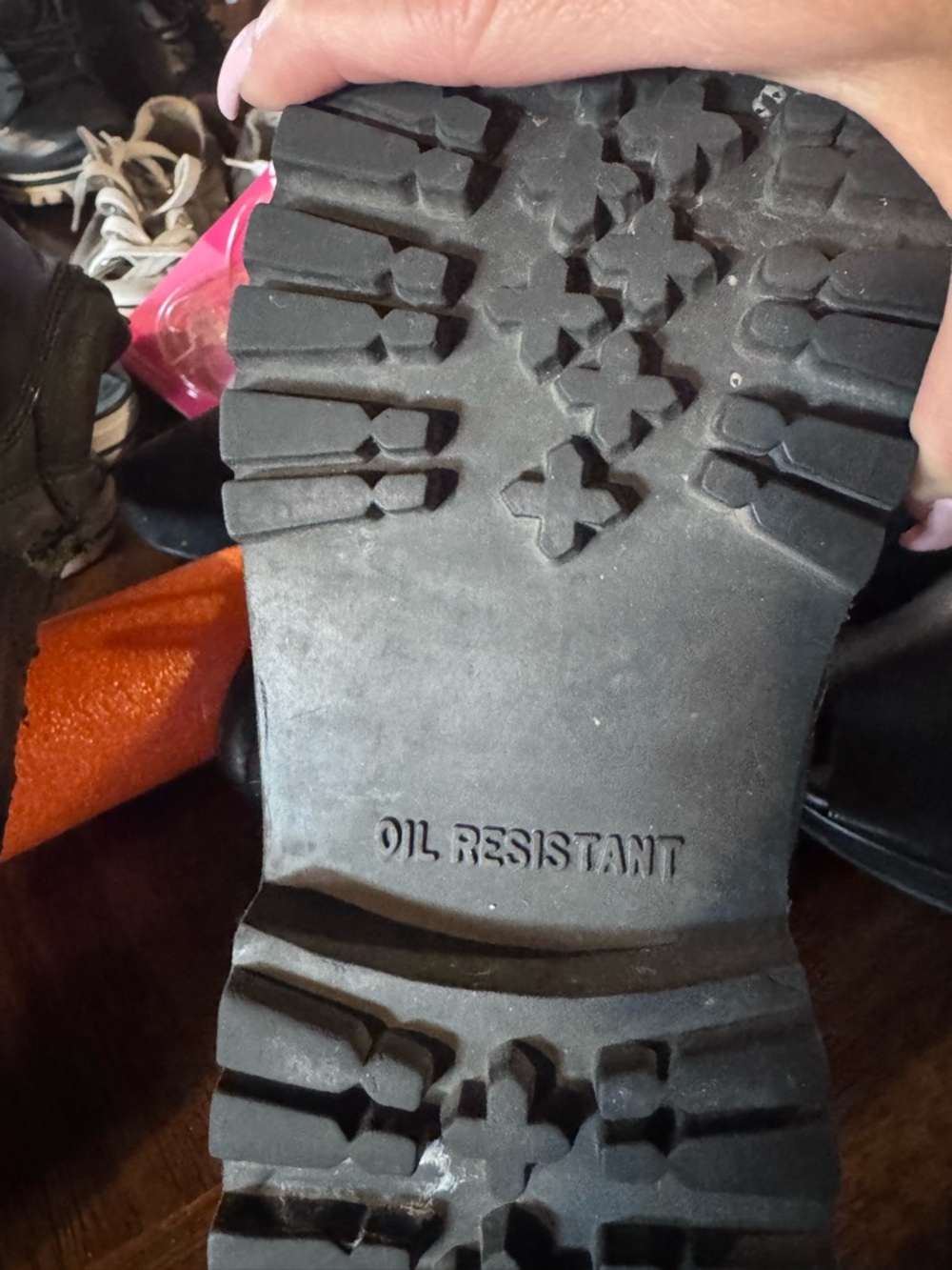 Classic Black Leather womens Combat Boots - Durable Lace-Up - Picture 5 of 7